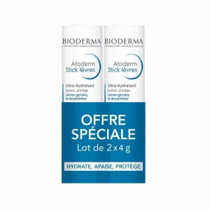 Bioderma Atoderm Protective Stick Buze uscate și crăpate 2x4g