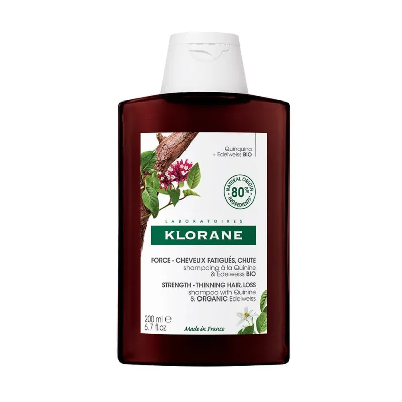 Șampon Klorane Chinine cu China și Edelweiss Bio Păr obosit 200 ml — preț și oferte