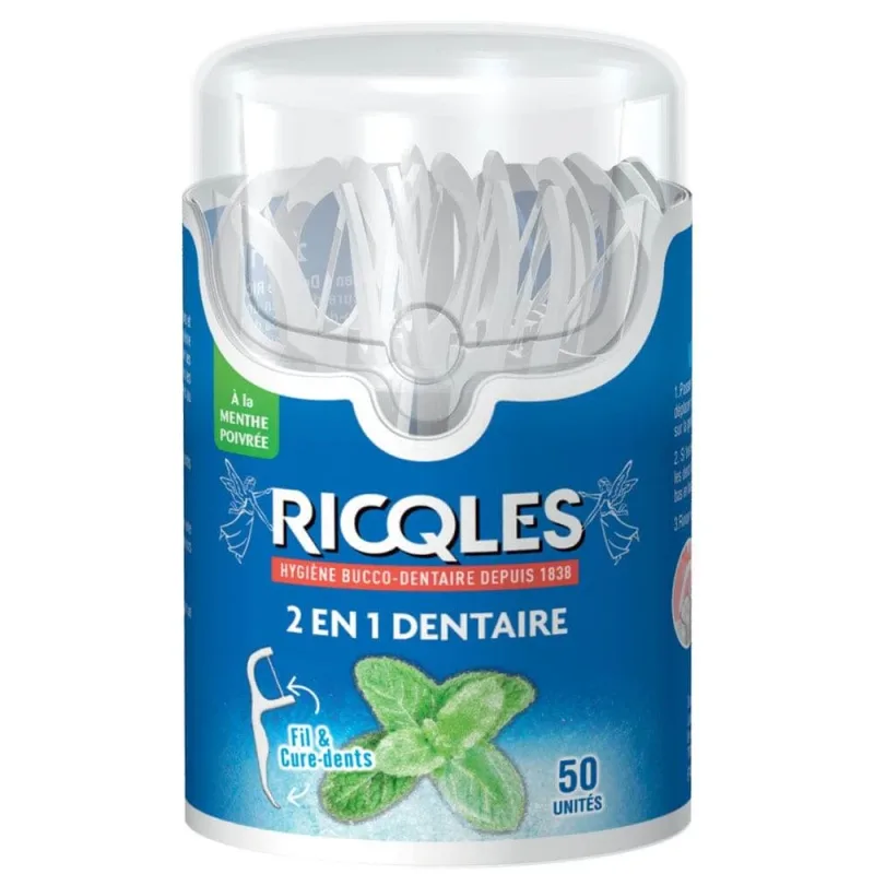 Ricqles Floss 2 în 1 - 50 unități Juvasante — preț și oferte
