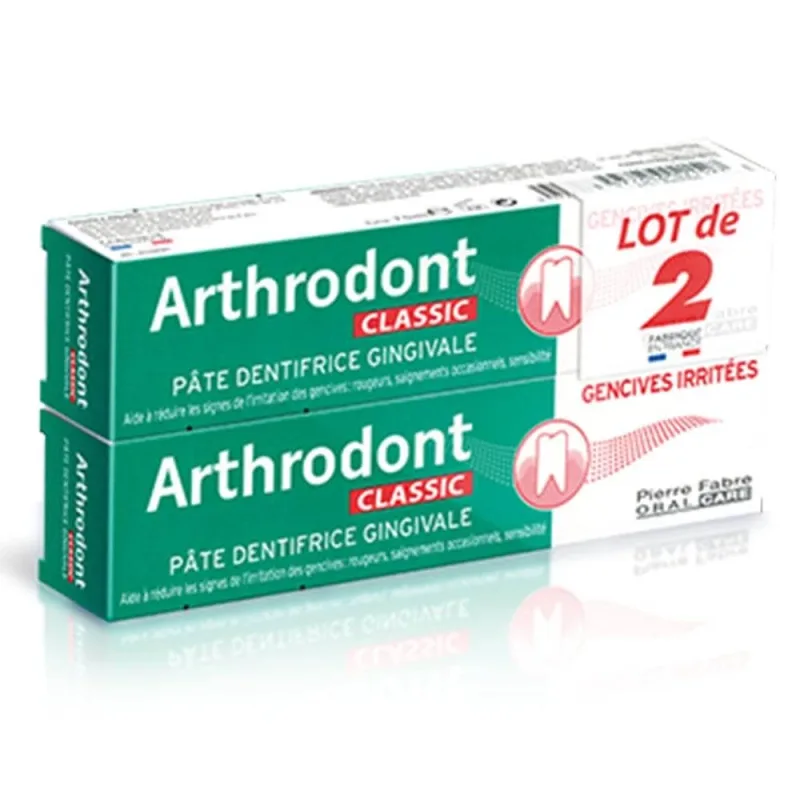 Arthrodont Classic Pastă de dinți gingii iritate 2x75ml — preț și oferte