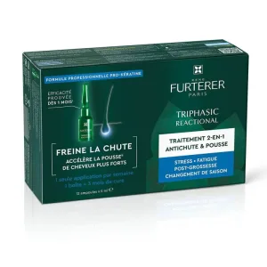 René Furterer Triphasic Reactional 2-in-1 Tratament pentru păr și creștere 12x5ml fiole