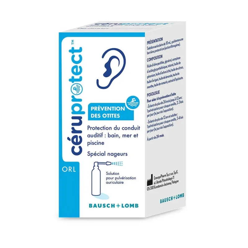 Bausch&Lomb Ceruprotect Sticlă spray Special pentru înotători 10ml — preț și oferte