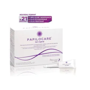 Papilocare Gel Vaginal, 21 canule monodoze x 5 ml, Procare-Health
