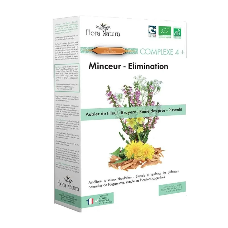 Flora Natura Complex biologic de slăbire 4+ 20 fiole — preț și oferte