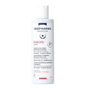 Isispharma Ruboril Ultra-Fresh Cleansing Fluid Lotion Sensitive Skin with Redness 250ml