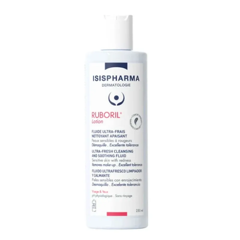 Isispharma Ruboril Ultra-Fresh Cleansing Fluid Lotion Sensitive Skin with Redness 250ml — preț și oferte