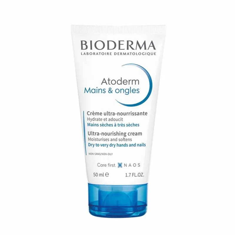 Bioderma Atoderm Cremă reparatoare pentru mâini și unghii uscate și deteriorate 50ml — preț și oferte