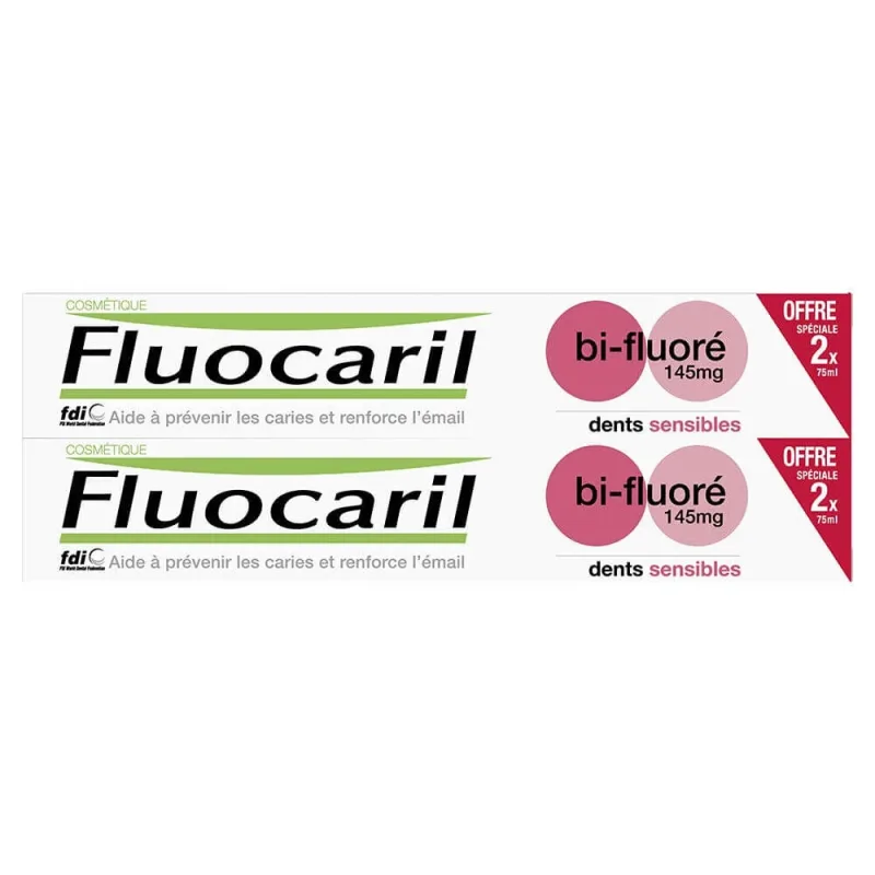Fluocaryl Bi-Fluoride Pastă de dinți pentru dinți sensibili 2x75ml Fluocaril — preț și oferte