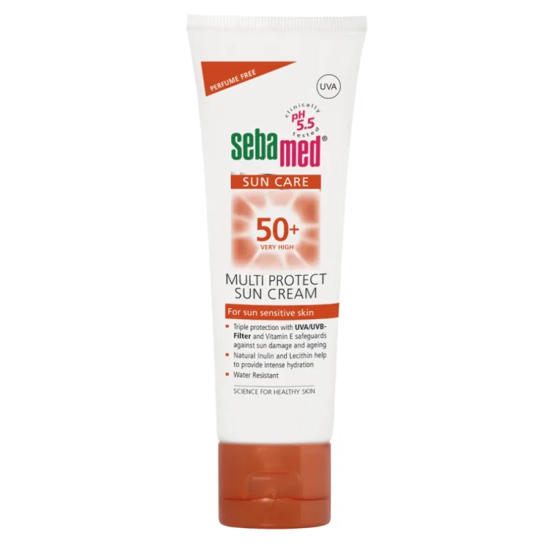Crema dermatologic SPF 50+ Sun Care, 75 ml, Sebamed — preț și oferte