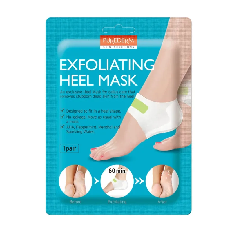 Masca exfolianta  pentru calcaie, 1 pereche, Purederm — preț și oferte