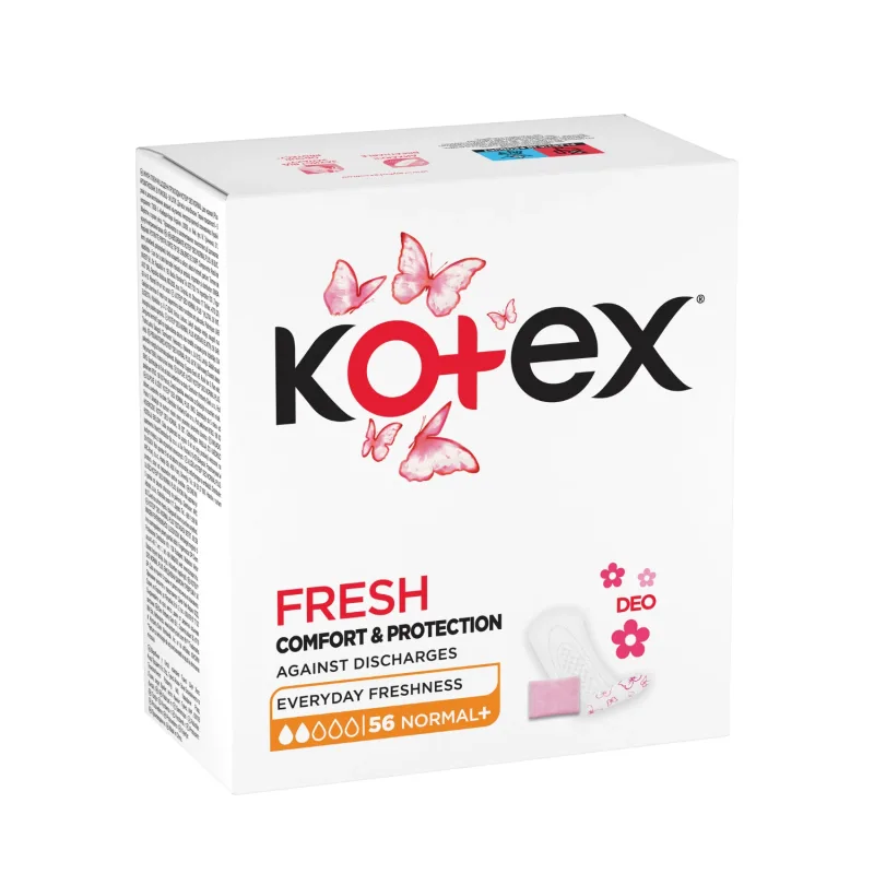 Absorbante zilnice Deo Normal Plus, 52 bucati, Kotex — preț și oferte