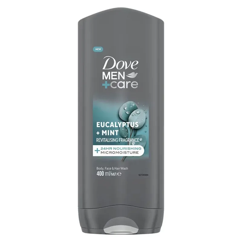 Gel de dus pentru barbati, Eucalyptus + Mint, 400 ml, Dove Men — preț și oferte