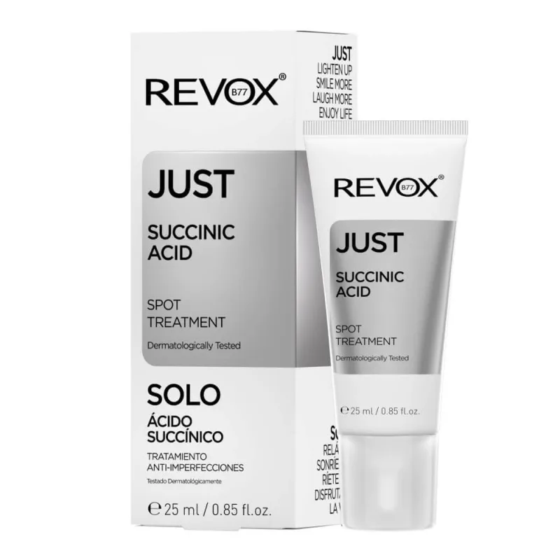 Tratament local pentru cosuri si pete pigmentare Just Succinic Acid, 25 ml, Revox — preț și oferte