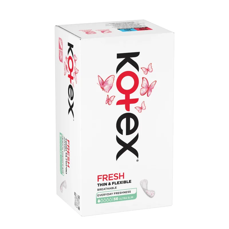 Absorbante zilnice Superslim, 56 bucati, Kotex — preț și oferte