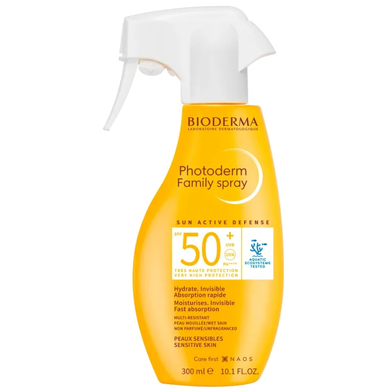 Spray hidratant cu absorbtie rapida Family SPF50+ Photoderm, 300 ml, Bioderma — preț și oferte