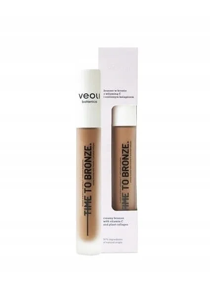 Veoli Botanica Time To Bronze Bronzer în cremă cu vitamina C și colagen vegetal, 10 ml — preț și oferte