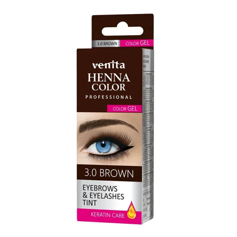 Venita Gel colorant pentru sprâncene și gene 3.0 Brown — preț și oferte