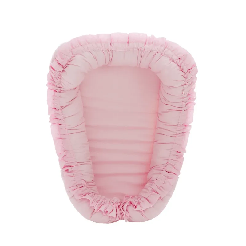 Baby Nest cu volanase, + 0 luni, Roz, Twindeco — preț și oferte