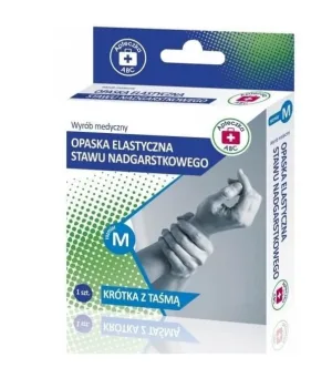 Trusă de prim ajutor ABC Brățară elastică scurtă cu bandă M, 1 buc