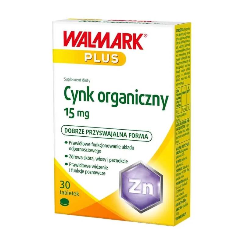 Zinc Frumusețe și imunitate, 30 comprimate WALMARK — preț și oferte