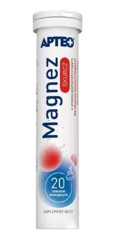 Apteo Magnesium Skurcz aromă de portocale, 20 comprimate — preț și oferte