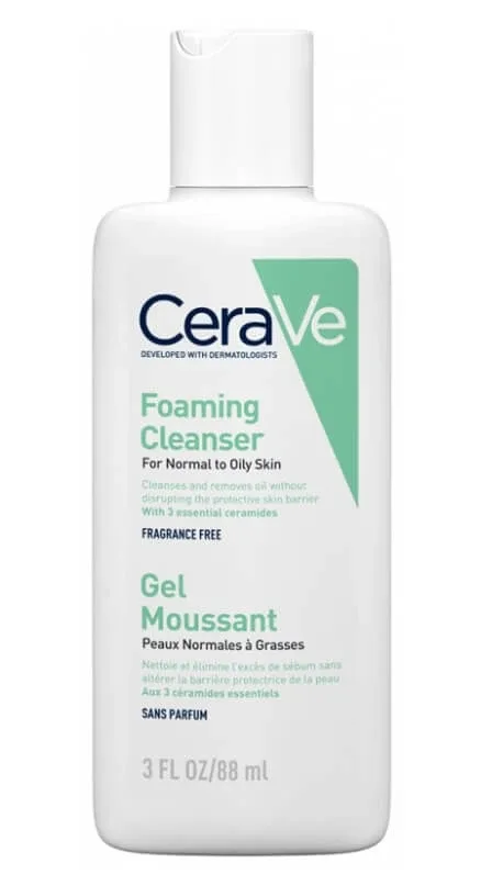 Gel de curățare spumant CeraVe, ten normal până la gras, 88 ml, L'Oréal — preț și oferte