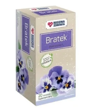 Family Health Bratek ierburi pentru prepararea berii, 20 pliculețe