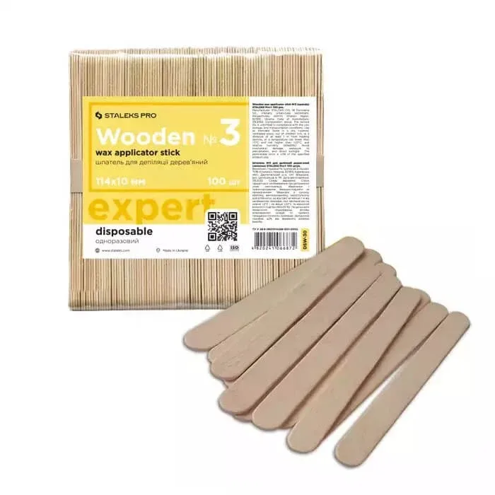 Staleks Pro Expert spatule de depilare din lemn 114x10mm, 100 bucăți — preț și oferte