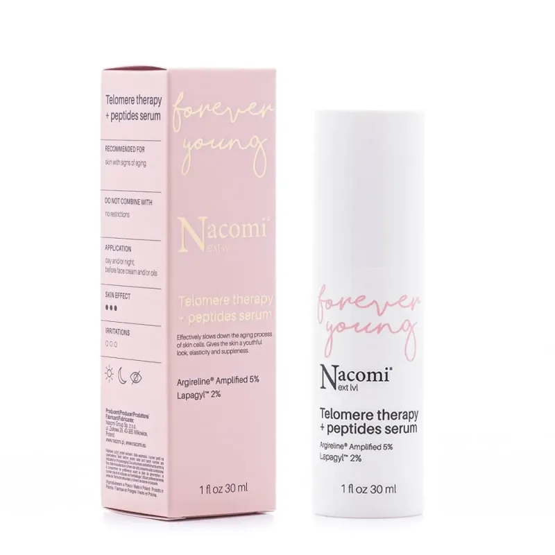 Nacomi Next Level Telomeric Therapy cu peptide, 30ml — preț și oferte