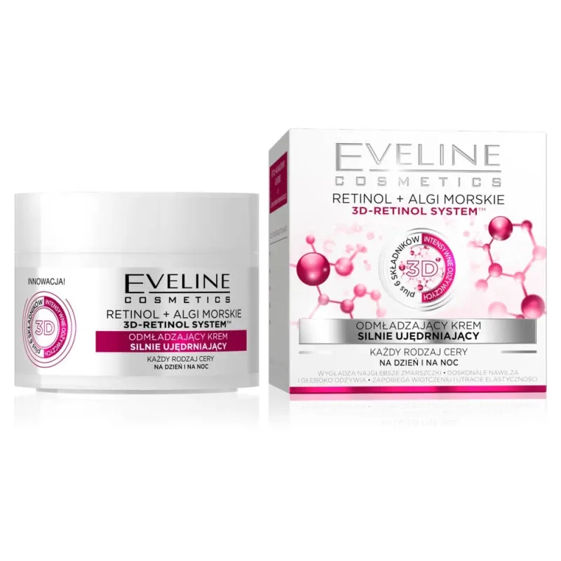 Eveline Cosmetics Retinol + Alge marine întinerire puternic fermitate crema, 50 ml — preț și oferte