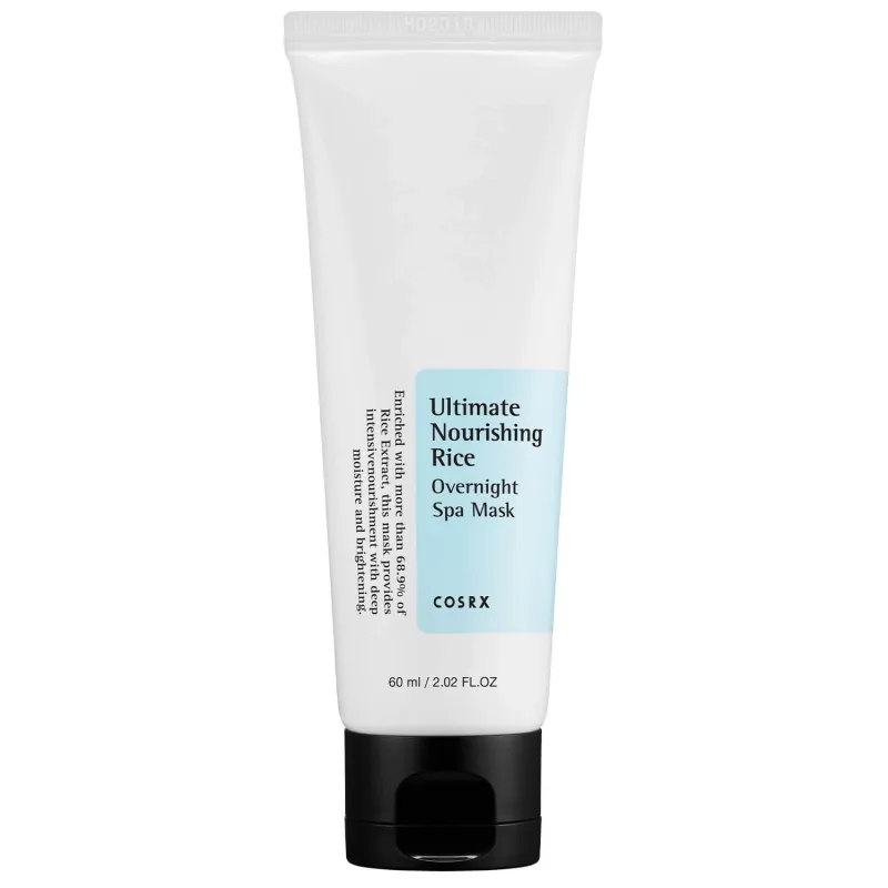 Cosrx Ultimate Nourishing Rice Overnight Spa Mask, mască facială hrănitoare peste noapte cu extract de orez, 60 ml — preț și oferte
