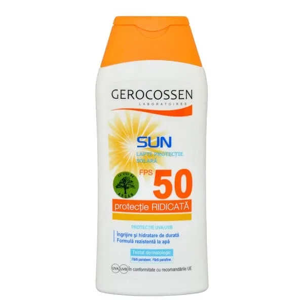 Lapte pentru protectie solara SPF 50, 200 ml, Gerocossen — preț și oferte