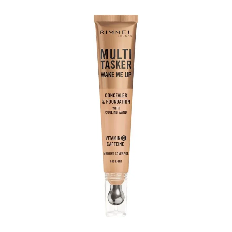 Rimmel Multi-Tasker Wake Me Up Corector iluminator cu aplicator masant 030 Light, 20 ml Rimmel London — preț și oferte