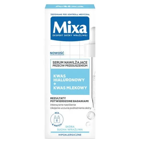 Ser hidratant Mixa împotriva uscăciunii Acid hialuronic + acid lactic, 30 ml — preț și oferte