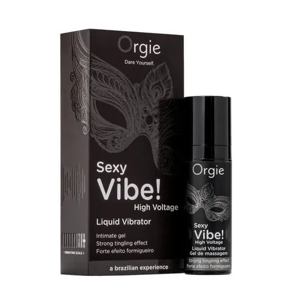 Orgie Sexy Vibe! Vibrator lichid de înaltă tensiune, gel de stimulare prin vibrații, 15ml — preț și oferte