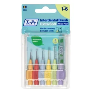 TePe Set de pornire de periuțe interdentare Extra Soft, 6 bucăți