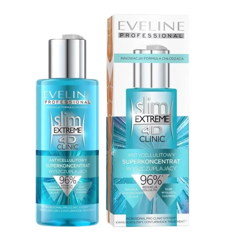 Eveline Cosmetics Slim Extreme 4D Clinic Anti-celulită super concentrat de slăbire, 150 ml — preț și oferte