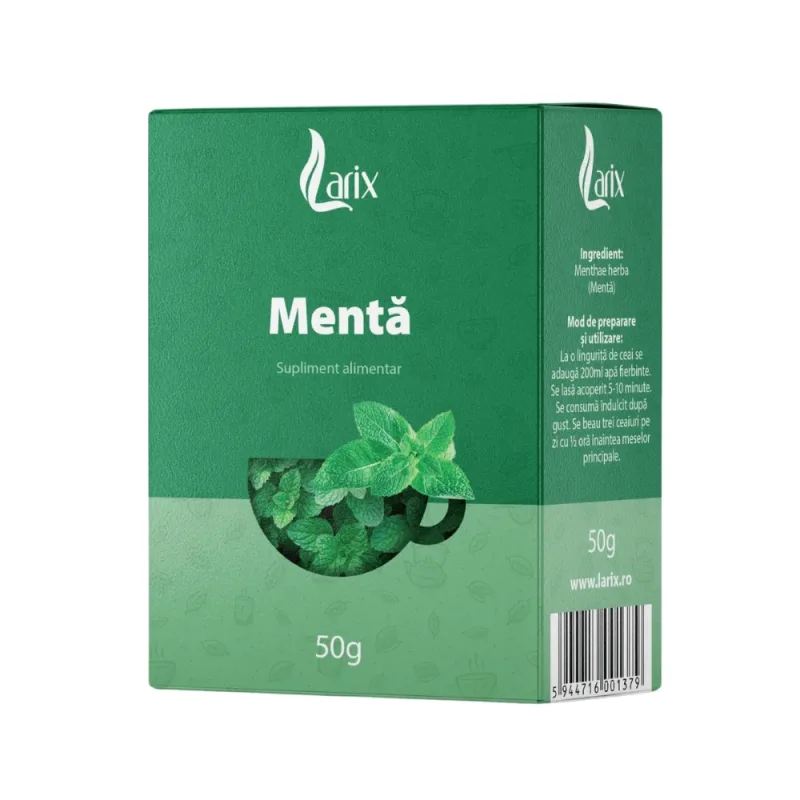 Ceai de menta Vrac, 50 g, Larix — preț și oferte