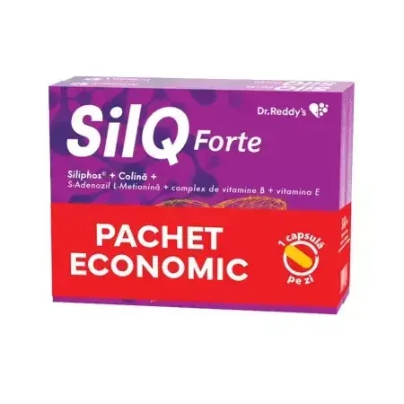 Pachet SilQ Forte, 15 + 15 capsule, Dr. Reddys  — preț și oferte