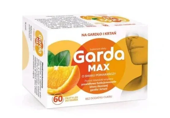 Garda Max aromă de portocale, 60 pastile — preț și oferte