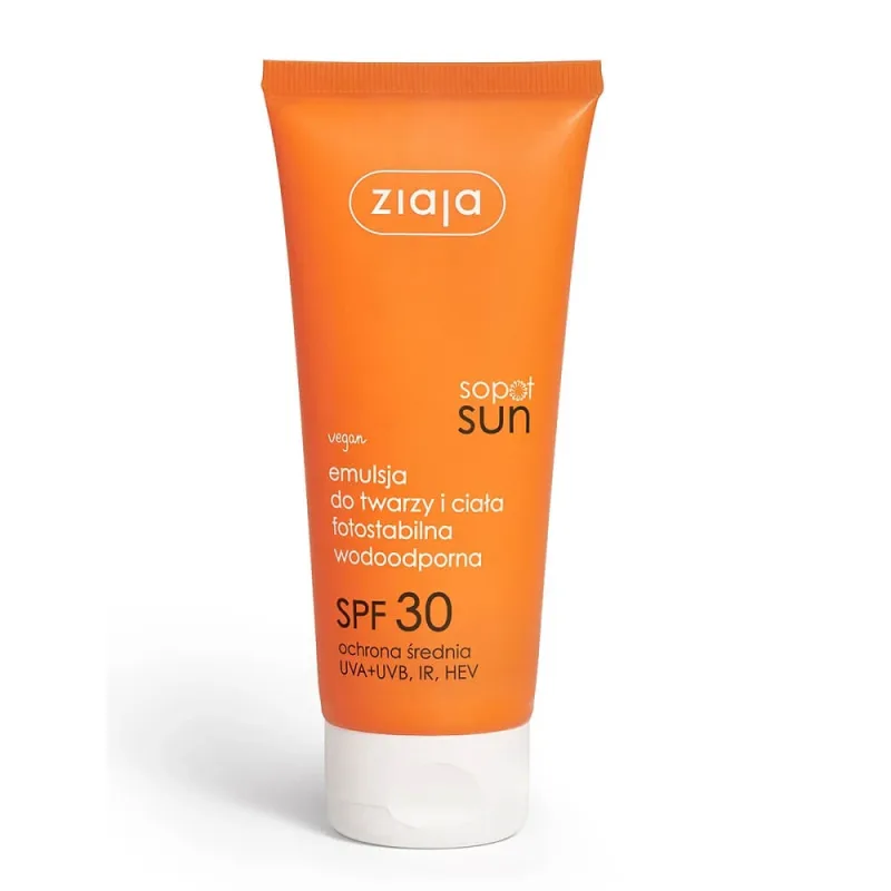 Ziaja Sopot Emulsie solară pentru față și corp SPF30, 100ml — preț și oferte