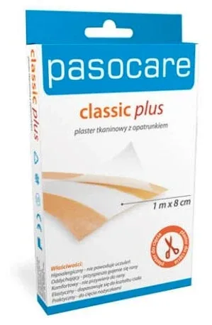 Plasturi Pasocare Classic Plus, 1m x 8cm, Classic Plus, 1 buc - Uzură lungă! — preț și oferte