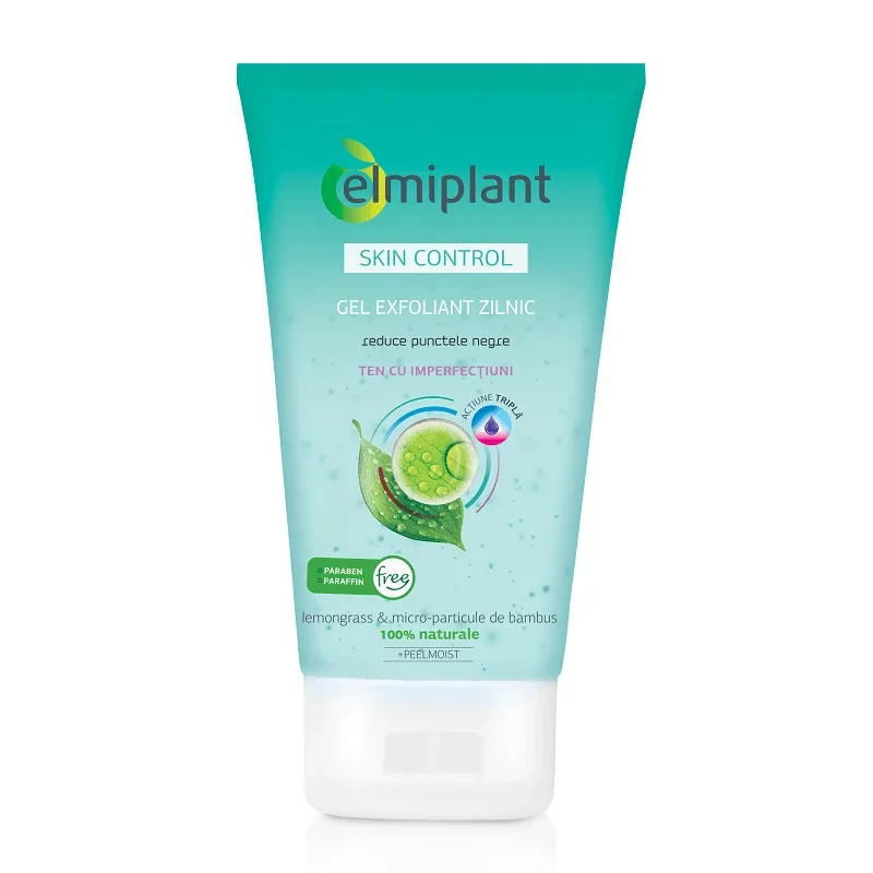 Gel exfoliant zilnic, Skin Control, 150 ml, Elmiplant — preț și oferte