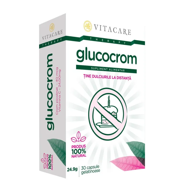 Glucocrom, 30 capsule, Vitacare Vitacare SRL — preț și oferte