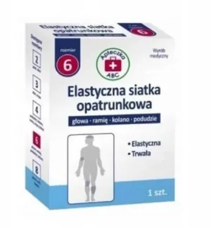 Kit de prim ajutor ABC bandaj elastic net dimensiune 6 cap, braț, tibie, genunchi, , 1 buc