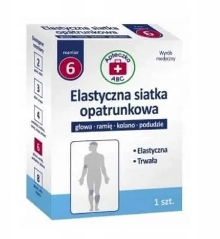 Kit de prim ajutor ABC bandaj elastic net dimensiune 6 cap, braț, tibie, genunchi, , 1 buc Apteczka ABC — preț și oferte