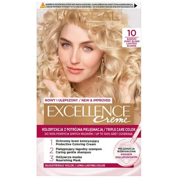 L Oreal Paris Excellence Creme Hair Colour 10 Blond foarte deschis — preț și oferte