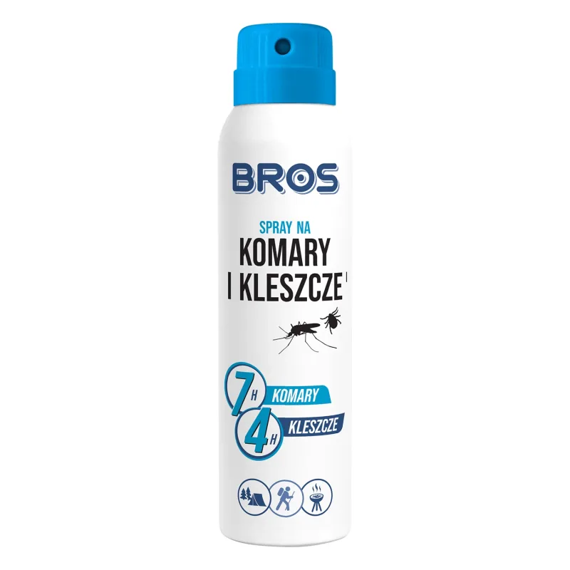 Bros, spray pentru țânțari și căpușe, DEET 15%, 90 ml — preț și oferte