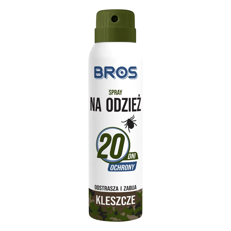 Bros, spray de îmbrăcăminte împotriva căpușelor, DEET 20%, 90 ml — preț și oferte