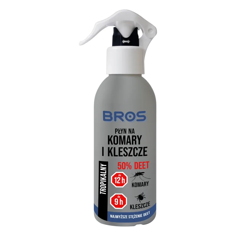 Bros, lichid pentru țânțari și căpușe, DEET 50%, 130 ml — preț și oferte